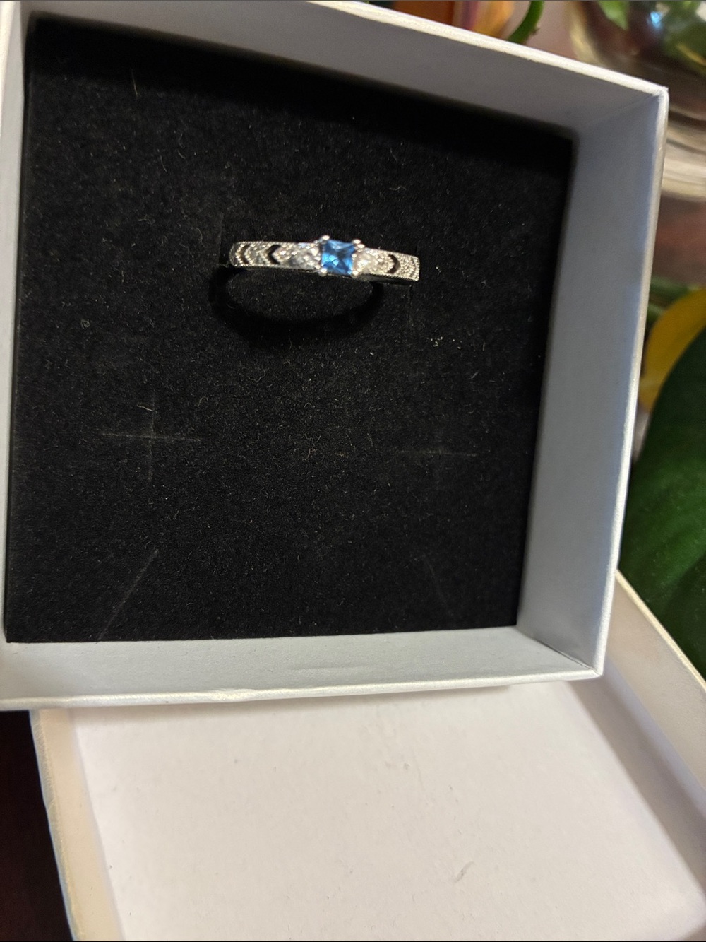Dainty silver ring